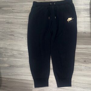 Nike Air Black and RoseGold Joggers